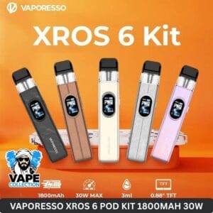 Vaporesso Xros 6 Pod Kit 1800mAh 30w in UAE
